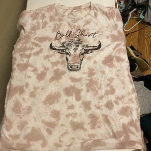 bull maurices xl pink shirt